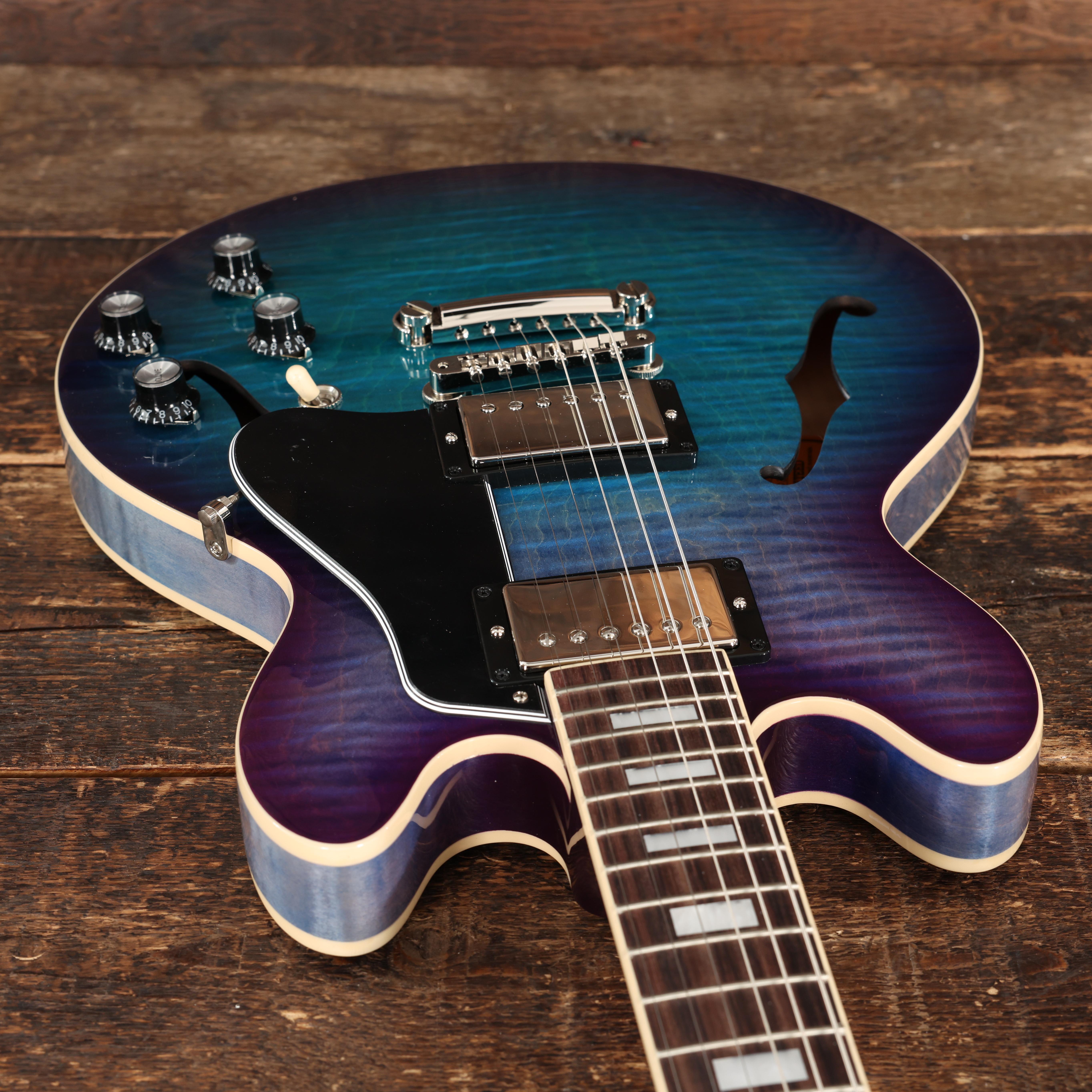 Gibson ES-339 Figured Semi Hollow Electric Guitar in Blueberry